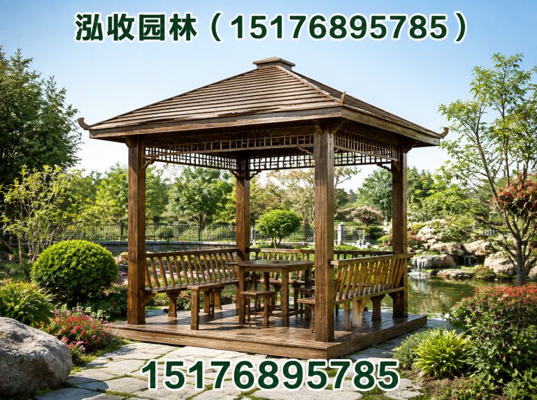 莆田防腐木凉亭展示图